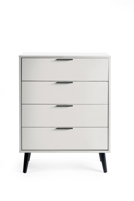 Elden 4 Drawer Wide Chest - Silk Grey - Luminex FurnitureChest of drawersALB002