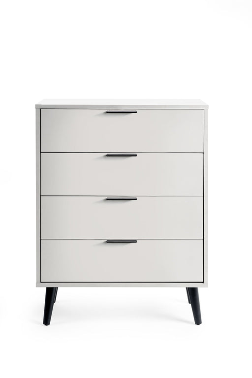 Elden 4 Drawer Wide Chest - Silk Grey - Luminex FurnitureChest of drawersALB002