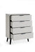 Elden 4 Drawer Wide Chest - Silk Grey - Luminex FurnitureChest of drawersALB002