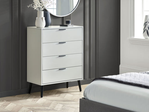 Elden 4 Drawer Wide Chest - Silk Grey - Luminex FurnitureChest of drawersALB002