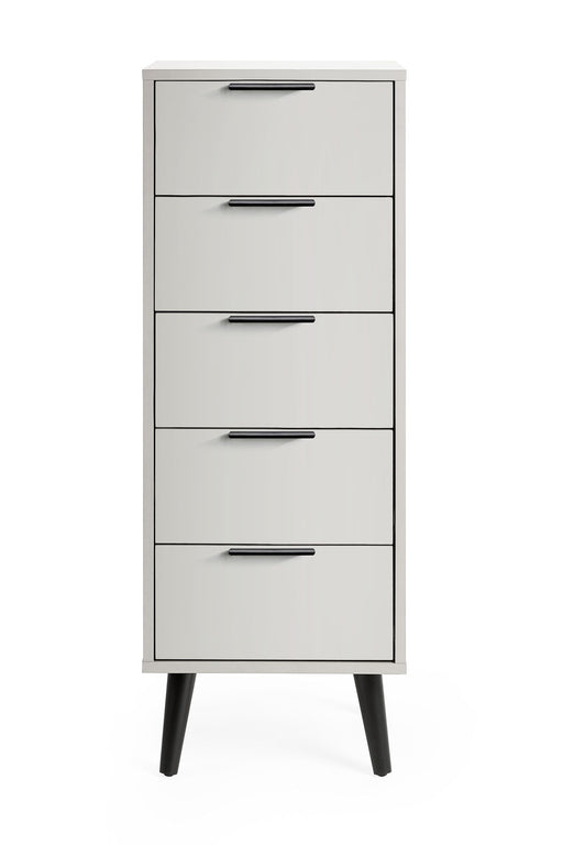 Elden 5 Drawer Narrow Chest - Silk Grey - Luminex FurnitureChest of drawersALB003
