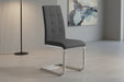 Elden Cantilever Dining Chairs Slate Grey Set Of 2 - Luminex FurnitureChairsROM102