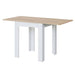 Eliano White & Light Oak Compact Extending Dining Table - LuminexFurnitureDining Table3242