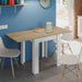 Eliano White & Light Oak Compact Extending Dining Table - LuminexFurnitureDining Table3242