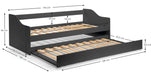 Ellery Day Bed – Anthracite Guest Bed Frame - Luminex FurnitureDay BedsELB003