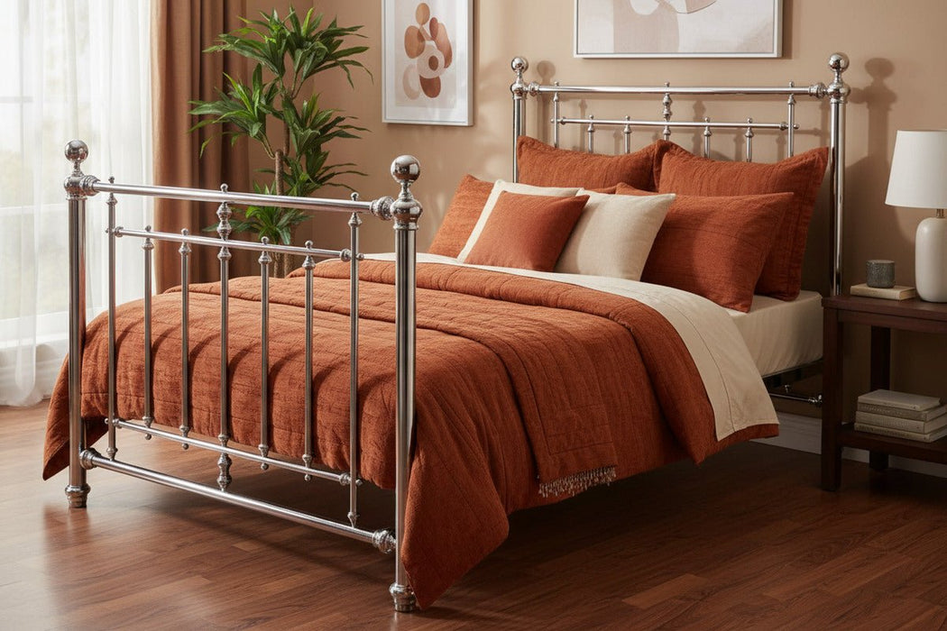 Elliot Chrome Metal Bed Frame - Luminex FurnitureMetal BedsEMP001