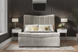 Elmbury Velvet Ottoman Sleigh Bed - Luminex FurnitureBedBOLG50