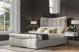 Elmbury Velvet Ottoman Sleigh Bed - Luminex FurnitureBedBOLG50