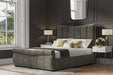 Elmbury Velvet Ottoman Sleigh Bed - Luminex FurnitureBedBOMG50