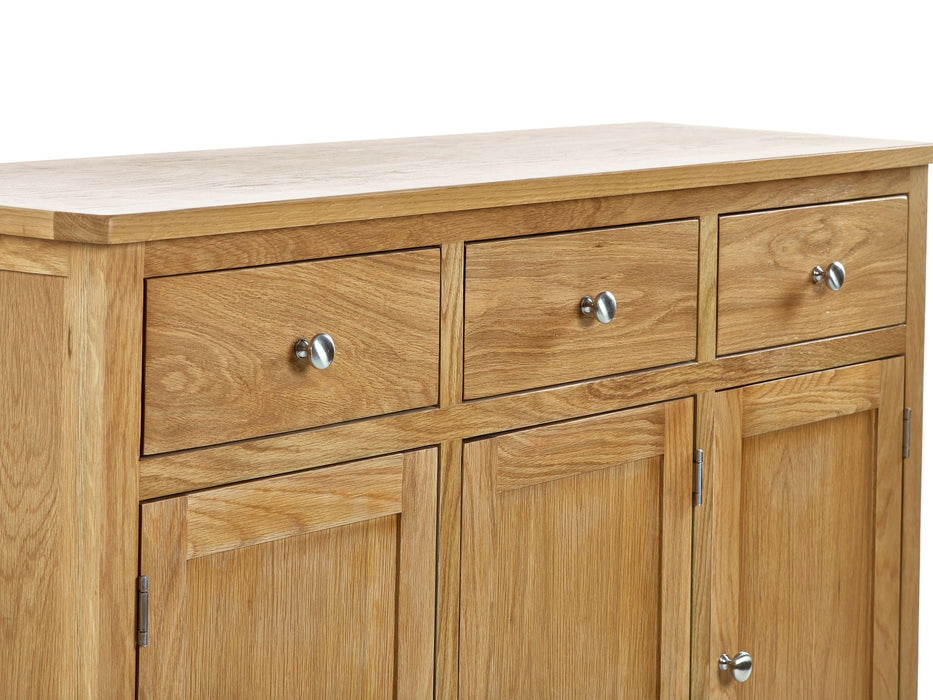 Eloise Large Oak Sideboard – 3 Drawers & 3 Cupboards - Luminex FurnitureSideboardMAL209