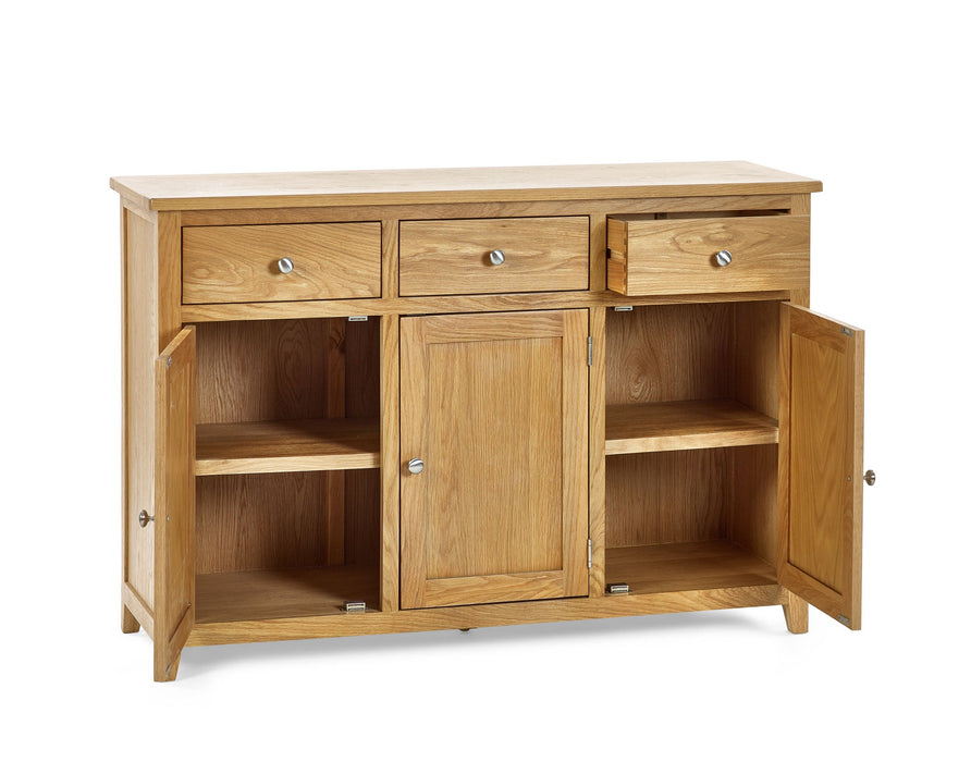 Eloise Large Oak Sideboard – 3 Drawers & 3 Cupboards - Luminex FurnitureSideboardMAL209
