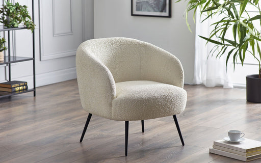 Elowen Boucle Accent Chair - Ivory - Luminex FurnitureOccasional ChairsGIG001