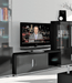 Elvara Black Gloss & Concrete Grey TV Unit - Luminex FurnitureTV Unit3023