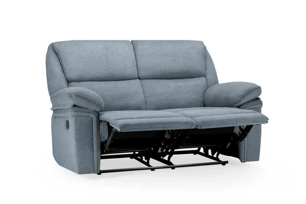 Elysian Grey Fabric 2 Seater Recliner Sofa - Luminex FurnitureSofaselio_recliner_sofa_grey_fabric_2_seater