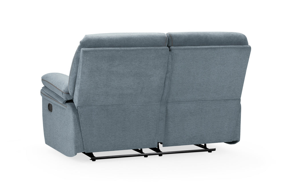 Elysian Grey Fabric 2 Seater Recliner Sofa - Luminex FurnitureSofaselio_recliner_sofa_grey_fabric_2_seater