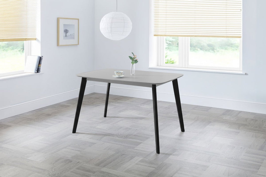 Emilia Rectangular Dining Table - Grey/Black or White/Oak - Luminex FurnitureDining TableCAS202