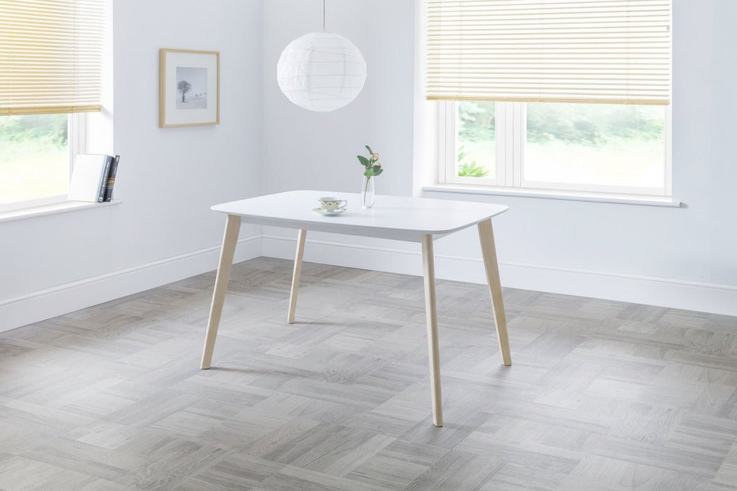 Emilia Rectangular Dining Table - Grey/Black or White/Oak - Luminex FurnitureDining TableCAS203
