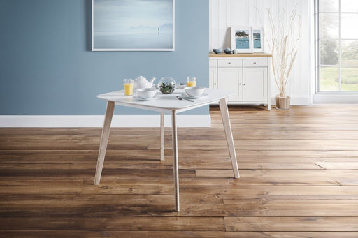 Emilia Square Dining Table - White/Oak - Luminex FurnitureDining TableCAS101