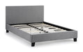 Esme Bed – Light Grey - Luminex FurnitureFabric BedsRIA102