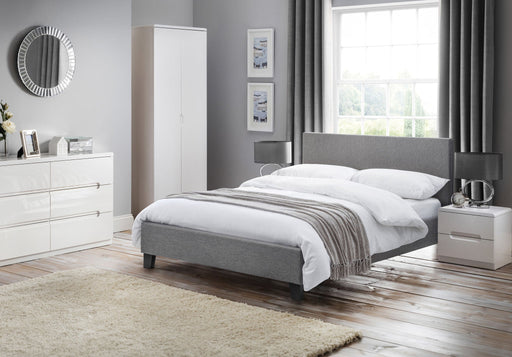 Esme Bed – Light Grey - Luminex FurnitureFabric BedsRIA103