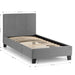 Esme Bed – Light Grey - Luminex FurnitureFabric BedsRIA105