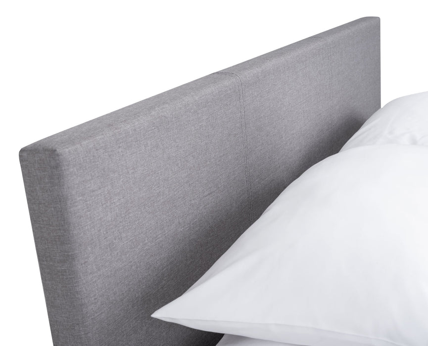 Esme Ottoman Storage Bed Light Grey - Luminex FurnitureFabric BedsRIA301