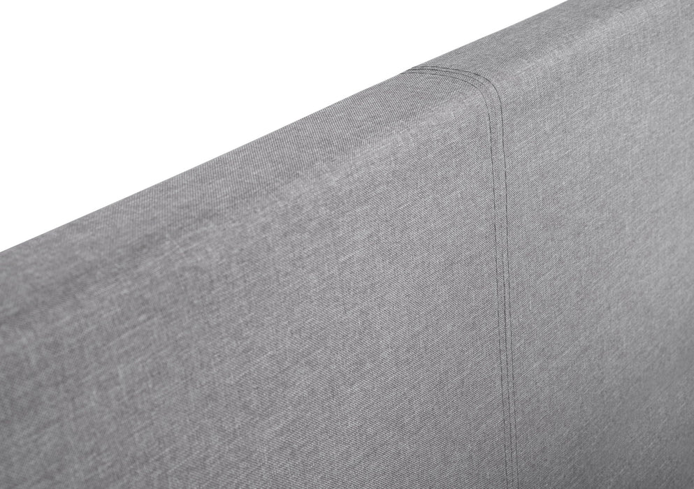 Esme Ottoman Storage Bed Light Grey - Luminex FurnitureFabric BedsRIA301