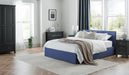 Esme Ottoman Storage Bed Light Grey - Luminex FurnitureFabric BedsRIA312
