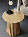 Estelle Natural Oak Round Lamp Table - Luminex FurnitureLamp TableOLL004