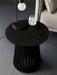 Estelle Round Lamp Table – Matte Black - Luminex FurnitureLamp TableOLL006
