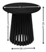 Estelle Round Lamp Table – Matte Black - Luminex FurnitureLamp TableOLL006