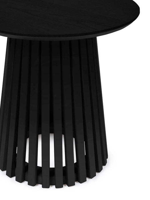 Estelle Round Lamp Table – Matte Black - Luminex FurnitureLamp TableOLL006