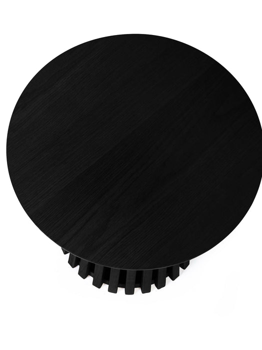 Estelle Round Lamp Table – Matte Black - Luminex FurnitureLamp TableOLL006