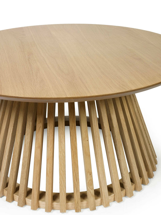 Estelle Round Slatted Coffee Table - Luminex FurnitureCoffee TableOLL001