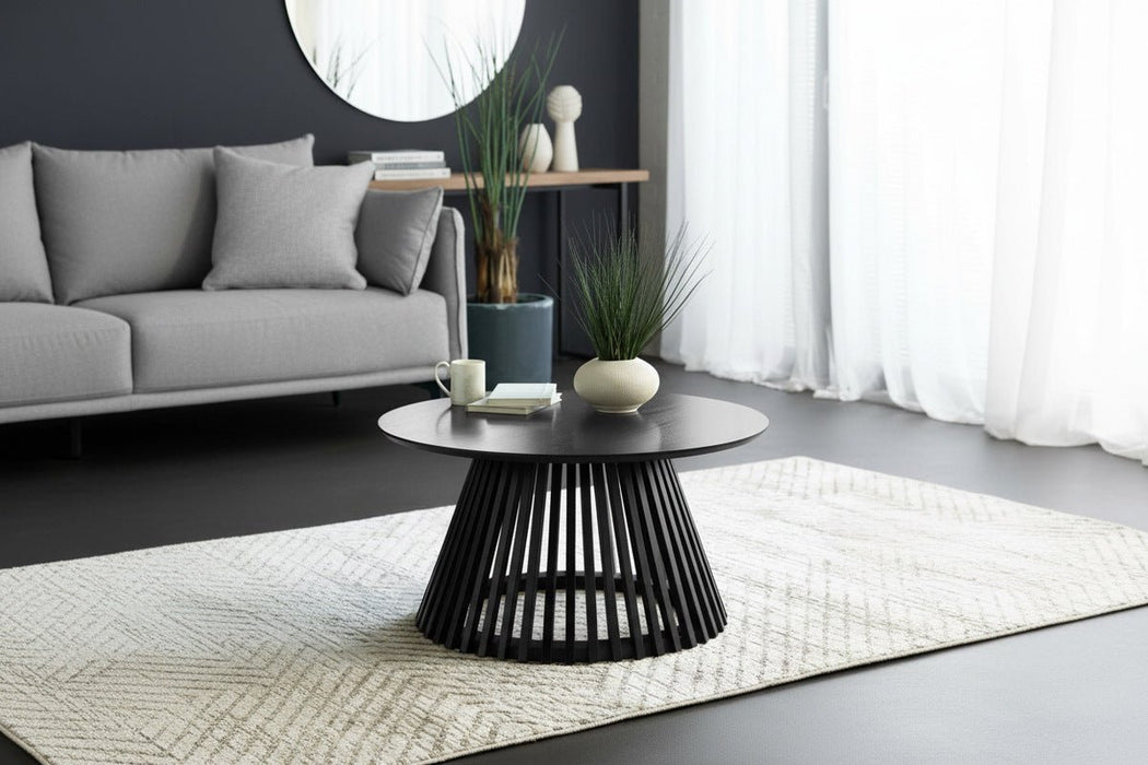 Estelle Round Slatted Coffee Table - Luminex FurnitureCoffee TableOLL001