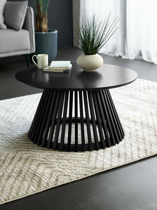 Estelle Round Slatted Coffee Table - Luminex FurnitureCoffee TableOLL003