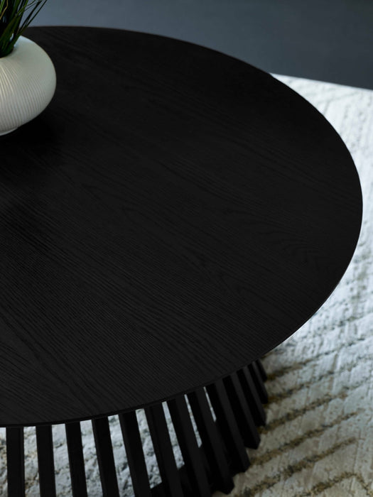 Estelle Round Slatted Coffee Table - Luminex FurnitureCoffee TableOLL003