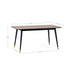 Evangeline Dining Table – Walnut & Brass Finish - Luminex FurnitureDining TableFIN001