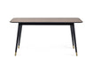 Evangeline Dining Table – Walnut & Brass Finish - Luminex FurnitureDining TableFIN001