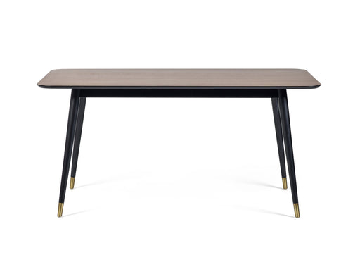Evangeline Dining Table – Walnut & Brass Finish - Luminex FurnitureDining TableFIN001