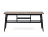 Evangeline Media Unit - Walnut & Black - Luminex FurnitureTV UnitFIN005