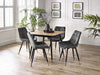 Evangeline Square Table & 4 Grey Cairo Chairs - Luminex FurnitureDining SetFIN057