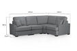 Fairmont Grey Universal Corner Sofa - Luminex FurnitureSofasfunk_grey_universal