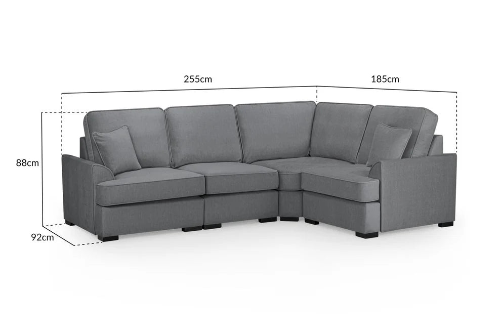 Fairmont Grey Universal Corner Sofa - Luminex FurnitureSofasfunk_grey_universal
