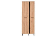 Ferano Oak Effect Tall Slim Wardrobe - Luminex FurnitureWardrobe3125