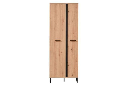 Ferano Oak Effect Tall Slim Wardrobe - Luminex FurnitureWardrobe3125