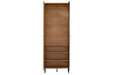 Ferano Oak Effect Tall Slim Wardrobe - Luminex FurnitureWardrobe3125