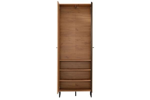 Ferano Oak Effect Tall Slim Wardrobe - Luminex FurnitureWardrobe3125