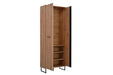 Ferano Oak Effect Tall Slim Wardrobe - Luminex FurnitureWardrobe3125