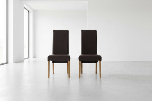 Fern Faux Leather Dining Chairs – Set of 2 - Luminex FurnitureChairsCUB002